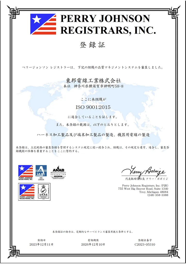 ISO 9001（品質マネジメントシステム）